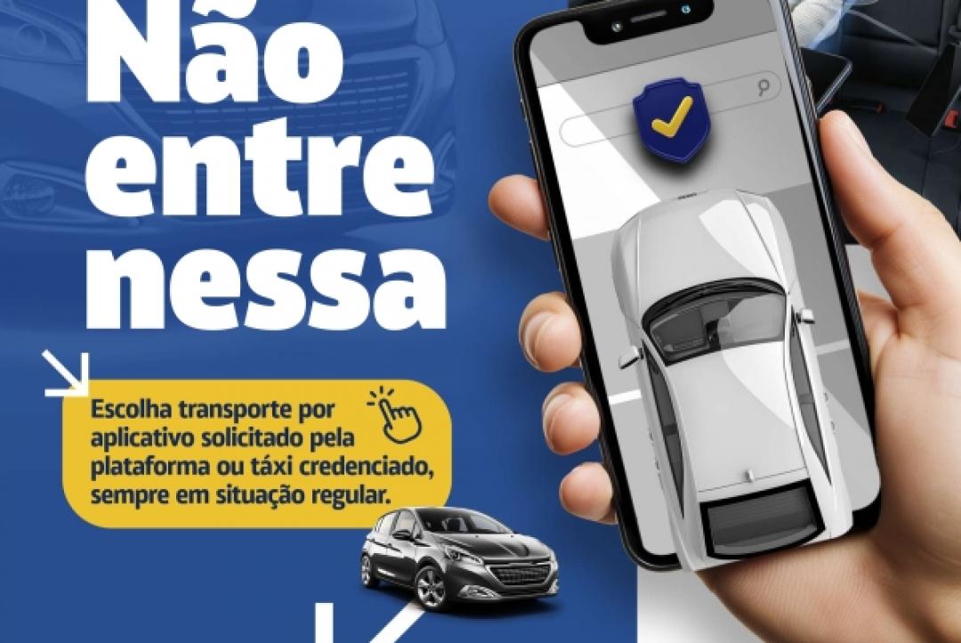 Prefeitura de Sinop reforça campanha para uso de transporte regular via aplicativos oficiais e táxis credenciados