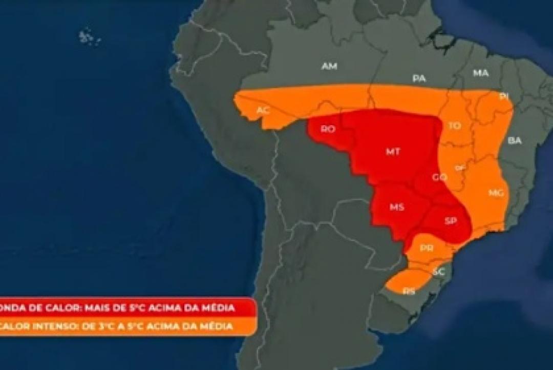 Nova onda de calor pode quebrar recordes e levar termômetros a 42°C no Brasil
