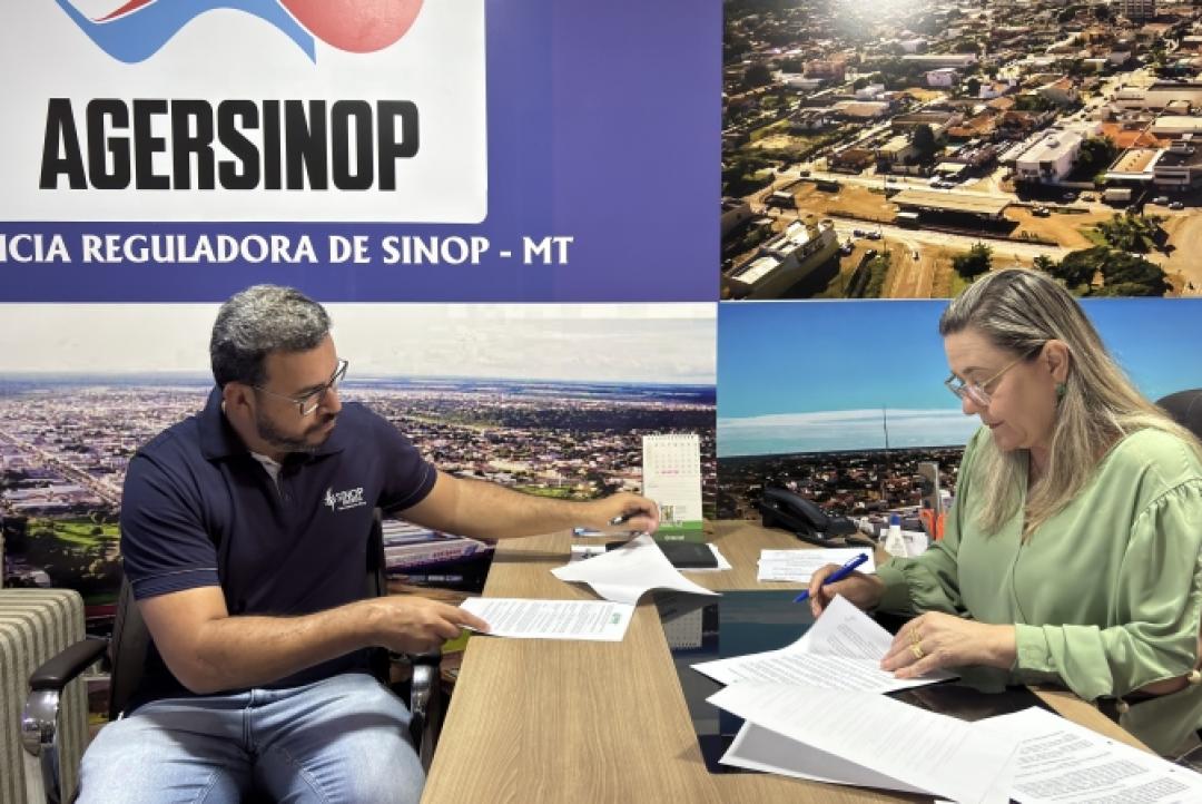 Ager Sinop assina ordem de serviço para construção dos primeiros pontos de ônibus adotados pela Sinop Energia